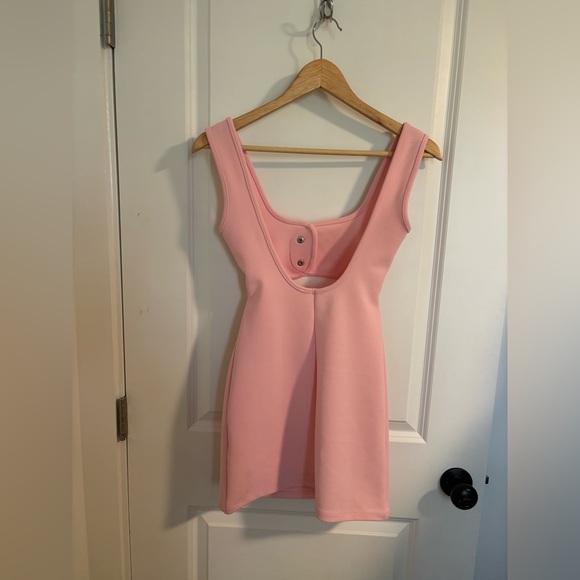 ZARA Pink Cutout Bodycon Mini Dress Size Small - Picture 8 of 9